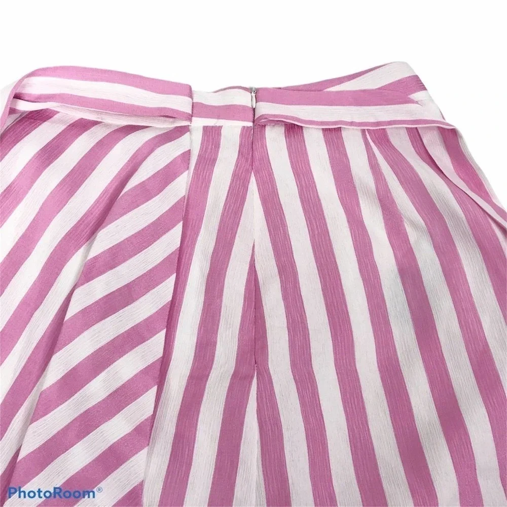 Lucy Paris Teagan striped midi skirt pink nwt - Picture 7 of 12